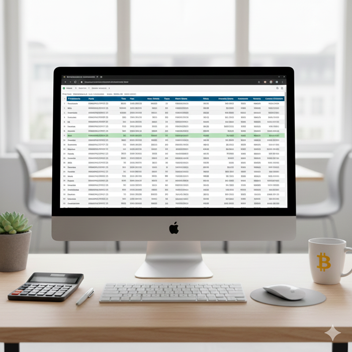ordenador con operacion para tributar